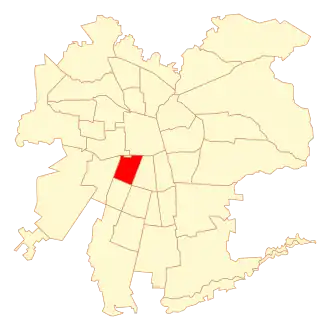 Lage von Pedro Aguirre Cerda in Santiago