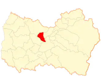 Lage der Gemeinde in der Región del Libertador General Bernardo O’Higgins