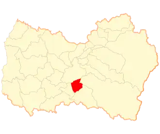 Lage der Gemeinde in der Región del Libertador General Bernardo O’Higgins