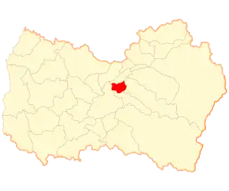 Lage der Gemeinde in der Región del Libertador General Bernardo O’Higgins