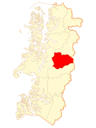 Lage der Gemeinde in der Región de Aysén
