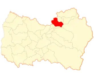 Lage der Gemeinde in der Región del Libertador General Bernardo O’Higgins