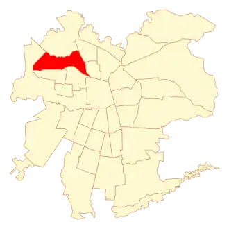 Lage von Renca in Santiago