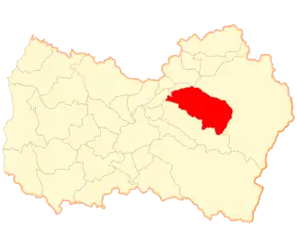 Lage der Gemeinde in der Región del Libertador General Bernardo O’Higgins