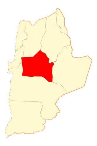 Lage der Gemeinde in der Región de Antofagasta