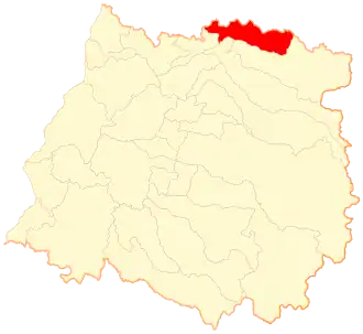 Lage von Teno in der Región del Maule