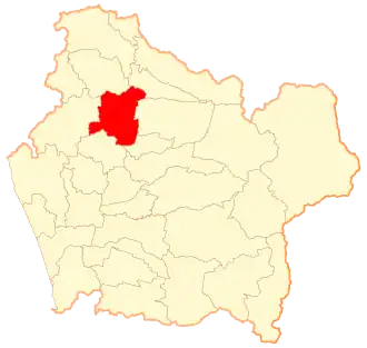 Lage von Traiguén in der Región de la Araucanía