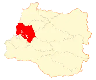 Lage Valdivias in der Región de Los Ríos