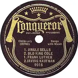 Schallplatte der Conqueror Records