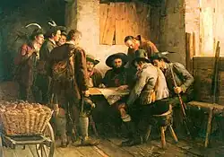 Franz von Defregger: Ein Kriegsrat Andreas Hofers 1809