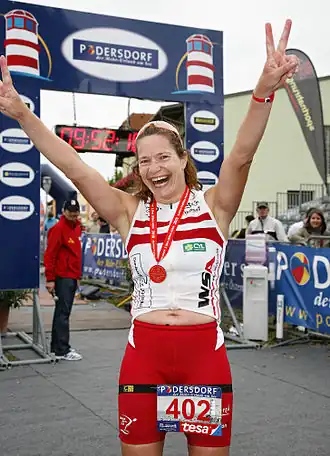 Constance Mochar beim Austria-Triathlon, 2010