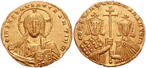 Goldsolidus Konstantins VII. und Romanos’ II.