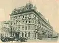 Ansicht des Continental-Hotels von Nordwesten, Georgen- Ecke Neustädtische Kirchstraße, um 1905