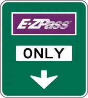 Aufforderung zum Einfahren für E-ZPass-Nutzer