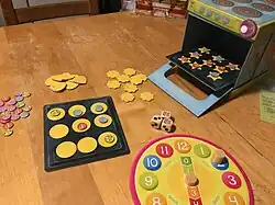 Spielmaterial des Spiels Cookies