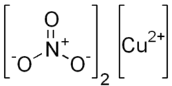 Strukturformel von Kupfer(II)-nitrat