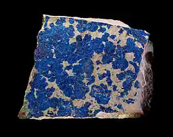 Cornétite, gefunden in Katanga.