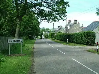 Ortseinfahrt von Cornhill
