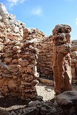 Blick aus dem westlichen Raum in den Korridor