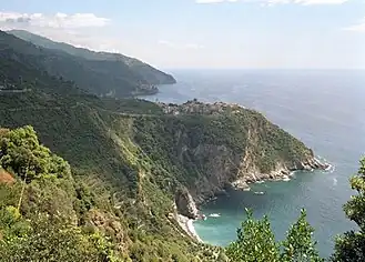 Küste von Corniglia in den "Cinque Terre"