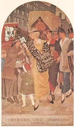 Muff und Schal aus Lyraskunk (Birmingham, Mai 1914)