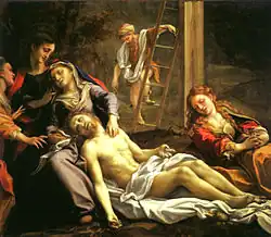 Kreuzabnahme Christi (Compianto sul Cristo morto) von Correggio ca. 1522.