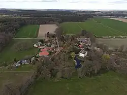 Corvin im April 2021 von Süden