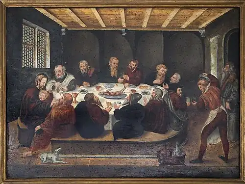 Abendmahldarstellung aus der Cranach-Werkstatt