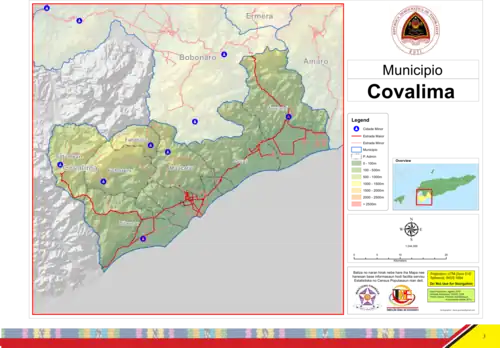 Übersichtskarte Cova Lima