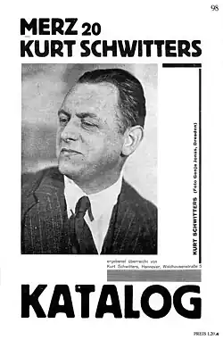 Porträtfotografie: Merz 20 aus dem Jahr 1927 mit einem Coverfoto Kurt Schwitters’