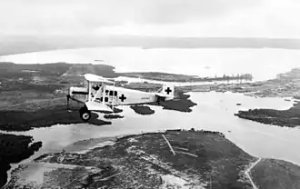 Cox-Klemin XA-1 über der Panamakanalzone