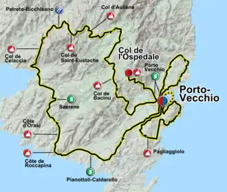 Karte Critérium International 2011