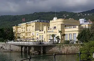Das 1884 eröffnete Hotel Kvarner ist das älteste Hotel der Ostadria