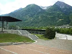 Die Arena Croix-Noire bei Aosta