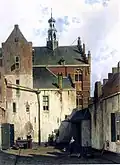 Innenhof des Rathauses in Culemborg, Jan Weissenbruch