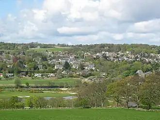 Blick auf Cults vom rechten Deeufer