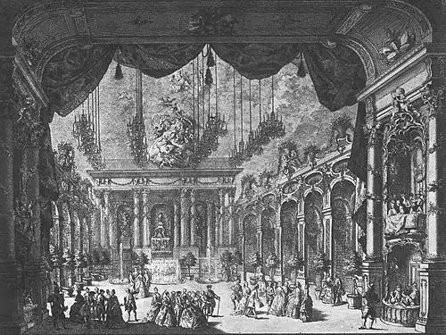 Das Cuvilliés-Theater 1765