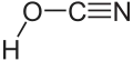 Struktur von Cyansäure
