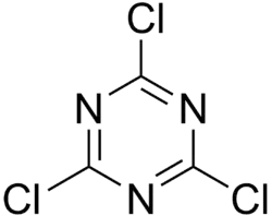 Strukturformel von Cyanurchlorid