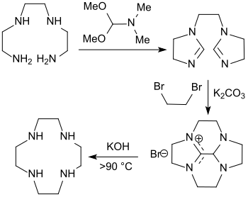 Synthese des cyclischen Polyamins Cyclen