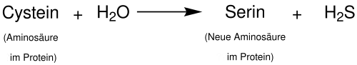 Nucleophile Substitution von Cystein