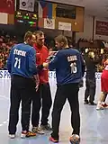 Die Torhüter Petr Štochl, Tomáš Mrkva und Martin Galia im Jahr 2016.
