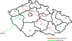 Verlauf der Trasse der IKL