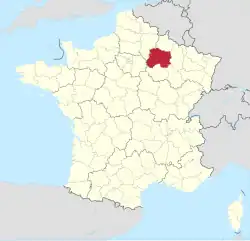 Lage des Departements Marne in Frankreich