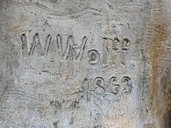 Künstlersignatur „W. Wolff 1863“