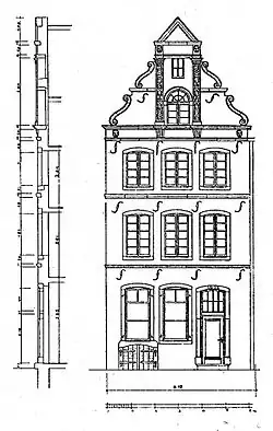 Haus „Zur Stadt Rom“ mit vertikaler Pilastergliederung