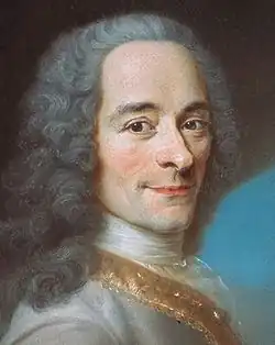 Portrait de Voltaire (Ausschnitt)