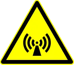 D-W012 Warnung vor nicht ionisierender elektromagnetischer Strahlung ty