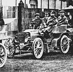 D.A. Brown on his Maxim 16 HP (1000 miles Trials 1903)