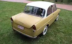 Heckflossenvariationen am DAF 600 (1958–1963)